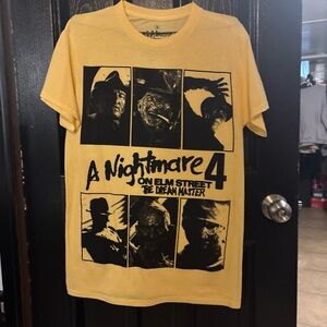 A Nightmare on Elm Street Yellow Graphic Tee